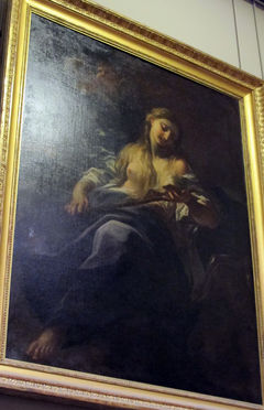 Mary Magdalene in Meditation before a Crucifix by Benedetto Luti