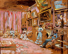 Messieurs et Mesdames Josse et Gaston Bernheim-Jeune au 107, avenue Henri Martin by Édouard Vuillard