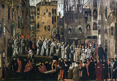 Miracle of the Relic of the Holy Cross in Campo San Lio by Giovanni di Niccolò Mansueti