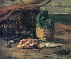 Nature morte avec cruche et rougets by Paul Gauguin