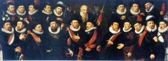 Officers and Guardsmen of the Company of Colonel Gijsbert 't Hert by Jan Damesz de Veth