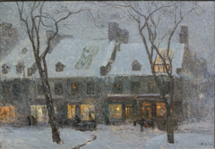 Old Houses, Montreal by Maurice Galbraith Cullen