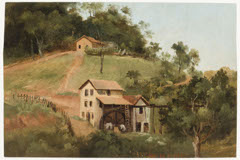 Paisagem com casa e roda d'água (atribuído) by Unknown Artist