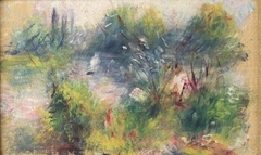 On the Shore of the Seine by Auguste Renoir