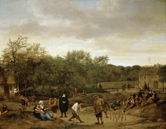 Peasants playing Skittles by Jan Steen