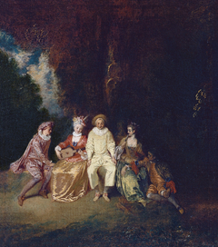 Pierrot Content by Antoine Watteau