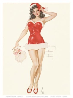 Pin Up Girl December by Alberto Vargas