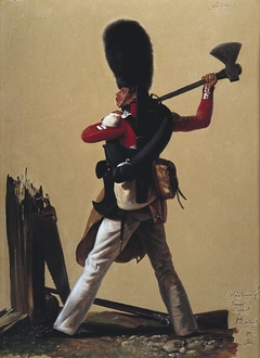 Pioneer-Corporal William Surfling, Coldstream Guards by Alexandre-Jean Dubois-Drahonet