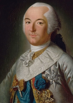 Portrait de Louis-Philippe-Joseph d'Orléans, duc de Chartres (futur duc d'Orléans Philippe-Egalité), en costume de Grand-Maître des Francs-Maçons by Michel Garnier