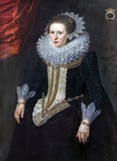 Portrait de Madame Van Schurman by Paulus Moreelse