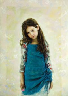 "Portrait of a little girl" by Οδυσσέας Οικονόμου