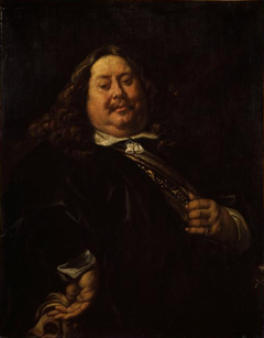 Portrait of a man, formerly identified with Admiral Michiel de Ruyter by Jacob Jordaens