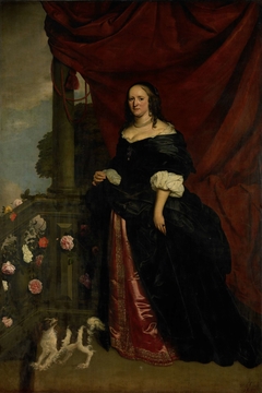 Portrait of a Woman, possible Sophia Anna van Pipenpoy, Countess van Schellart by Wybrand de Geest