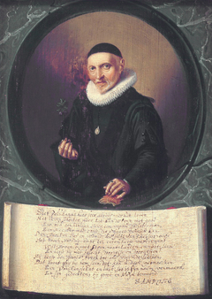 Portrait of Bernardus Paludanus by Hendrik Gerritsz Pot