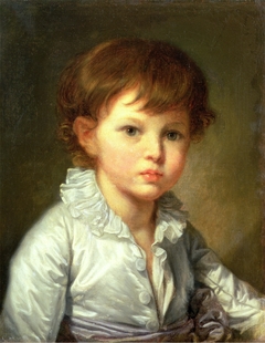 Portrait of Count Pavel Stroganov as A Child by Jean-Baptiste Greuze