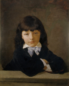 Portrait of Giuseppe as a child by Amos Cassioli