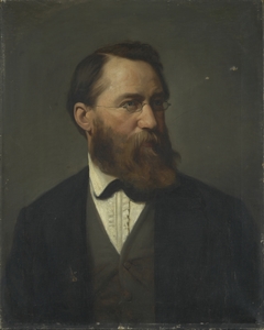 Portrait of Hans Fredrik Gude by Eilif Peterssen