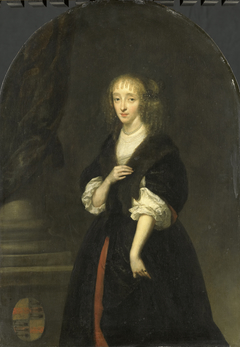 Portrait of Jacoba Bicker (1640-95), wife of Pieter de Graeff by Caspar Netscher