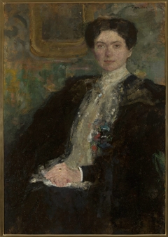 Portrait of Zofia Kirkor-Kiedroń née Grabska (1872–1952) by Olga Boznańska