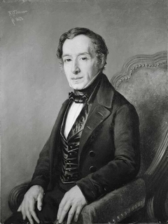 Portret van Carel Hanau (1792-1869) by Hendricus Joannes Petrus Hanau