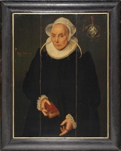 Portret van een dame (uit het geslacht Schonenburg?) by Adriaen van Cronenburg