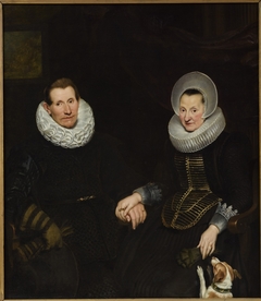 Portret van een echtpaar of moeder en zoon by Cornelis de Vos