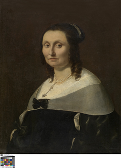 Portret van een vrouw by Anonymous