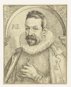 Portret van Jean Niquet by Hendrick Goltzius