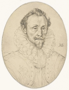 Portret van Wolfgang Willem van Beieren by Hendrick Goltzius