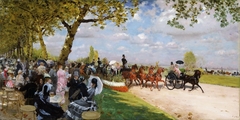 Return from the races by Giuseppe De Nittis