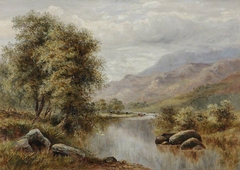 River in a Highland Landscape by William Henry Hall