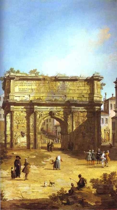 Rome: The Arch of Septimius Severus by Canaletto