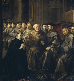 Saint Bonaventure receiving the Habit from Saint Francis by Francisco Herrera the Elder