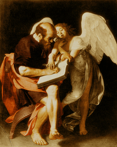 Saint Matthew and the Angel by Caravaggio