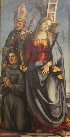 Saints Augustinus, Saint Catherine of Alexandria and Saint Anthony of Padua by Luca Signorelli