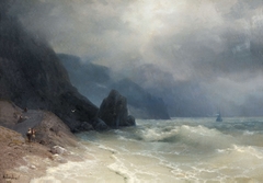 Sea ​​coast by Ivan Ayvazovsky