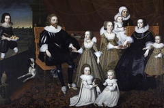 Sir Thomas and Lady Lucy with Seven of their  Children by Anonymous