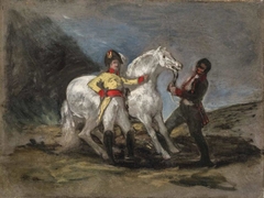 Sketch for a Portrait of an Officer of the King's Dragoons by Francisco de Goya