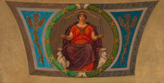 Sketch for Mosaic, Wisconsin State Capital, "Justice" by Kenyon Cox