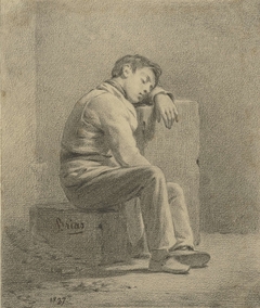 Slapende jongen by Charles Brias