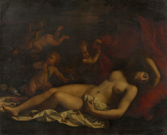 Sleeping Venus with Cupids by Benedetto Gennari II