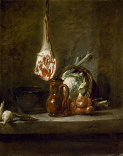 Still Life with a Leg of Lamb by Jean-Baptiste-Siméon Chardin