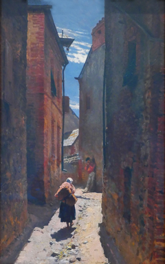 Street in an Old Town by Alphonse-Marie-Adolphe de Neuville