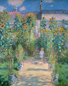 The Artist's Garden at Vétheuil by Claude Monet