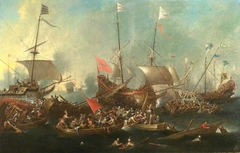 The Battle of Lepanto by Andries van Eertvelt