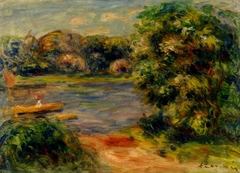 The Boat on the Lake by Auguste Renoir