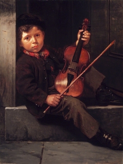 The Boy Violinist by John George Brown