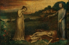 The Christ Child asleep on a cross by William Blake