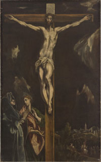 Crucifixion with the Virgin Mary and Saint John the Evangelist by El Greco