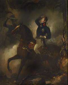 The Death of Prince Louis Ferdinand of Prussia (1772-1806) by Peter Edward Stroehling